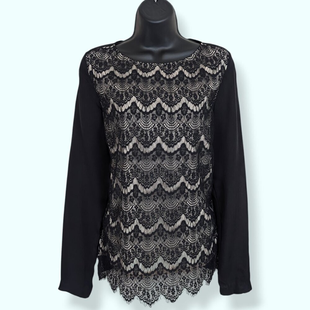 Nicole Miller Artelier Lace Front Top